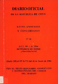 Imagen de la cubierta de Fija el texto refundido, cordinado y sistematizado del c&oacute;digo del trabajo.