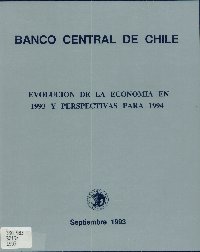 Imagen de la cubierta de Evoluci&oacute;n de la econom&iacute;a en 1993 y perspectivas para 1994