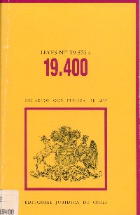 Imagen de la cubierta de Leyes N&ordm; 19.376 a 19.400