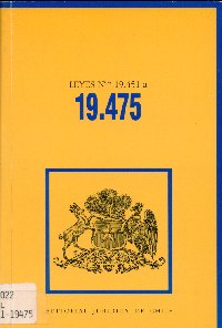 Imagen de la cubierta de Leyes N&ordm; 19.451 a 19.475