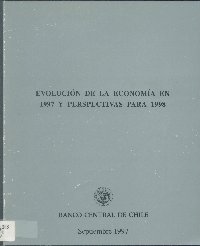 Imagen de la cubierta de Evoluci&oacute;n de la econom&iacute;a en 1997 y perspectivas para 1998