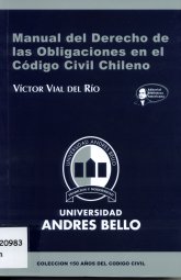 Imagen de la cubierta de Manual del derecho. De las obligaciones en el c&oacute;digo civil chileno.