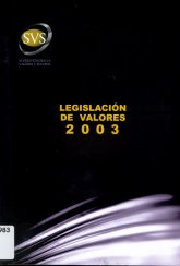 Imagen de la cubierta de Legislación de valores 2003