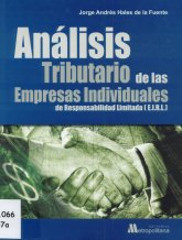 Imagen de la cubierta de An&aacute;lisis tributario de las empresas individuales de responsabiidad limitada (E.I.R.L.)