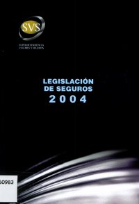 Imagen de la cubierta de Legislaci&oacute;n de seguros 2004