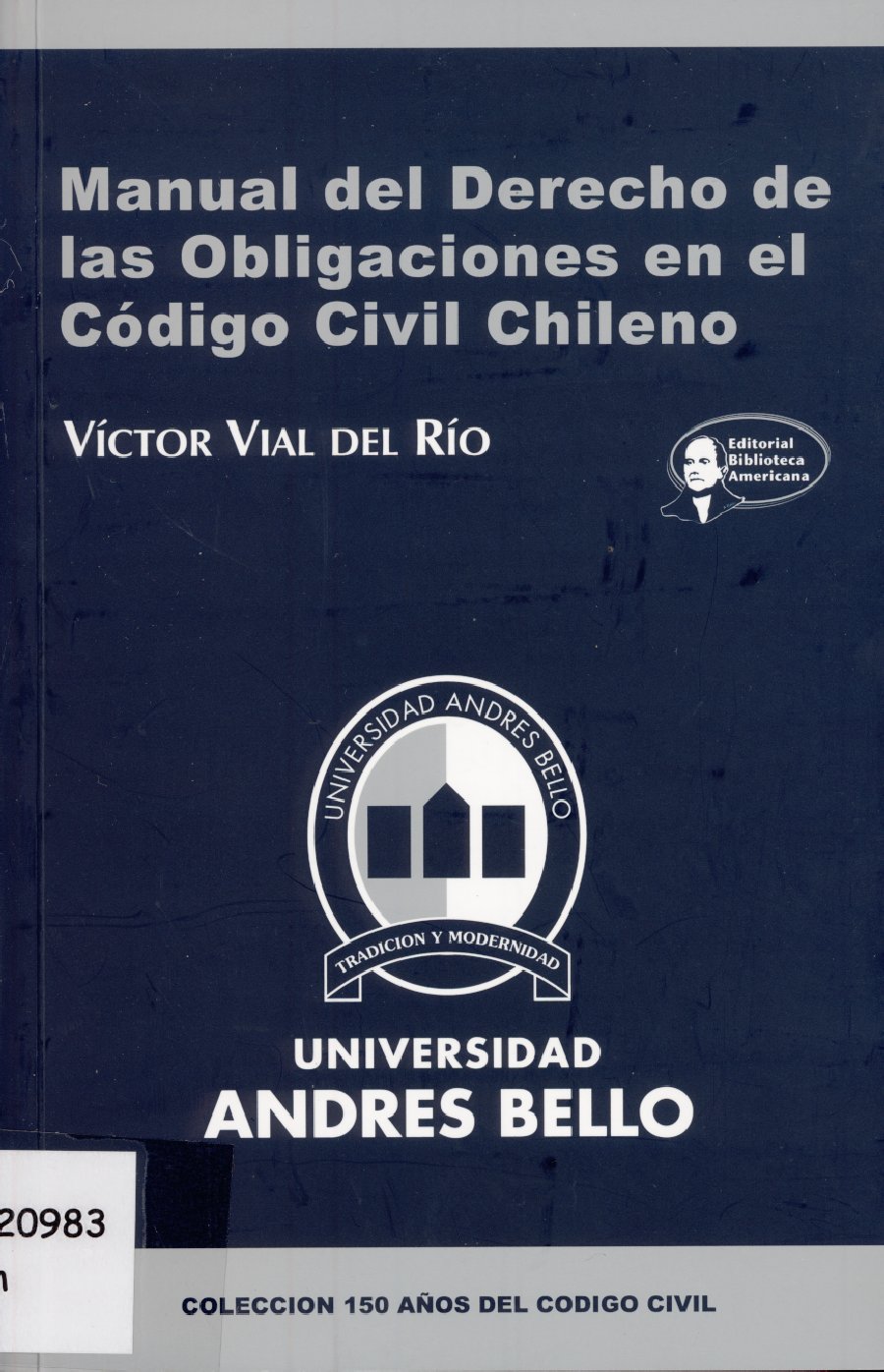 Imagen de la cubierta de Manual del derecho de las obligaciones en el c&oacute;digo civil chileno