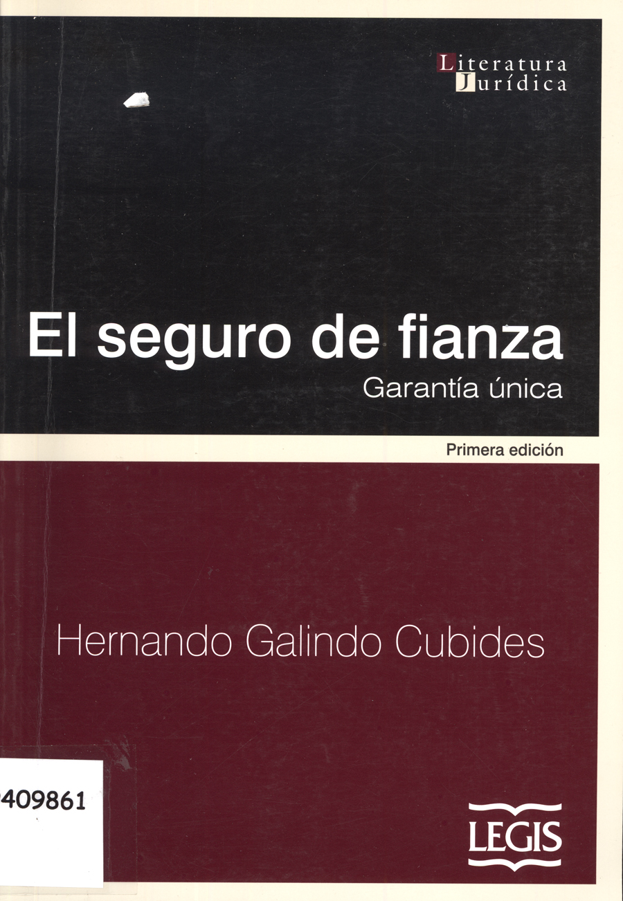 Imagen de la cubierta de El seguro de fianza