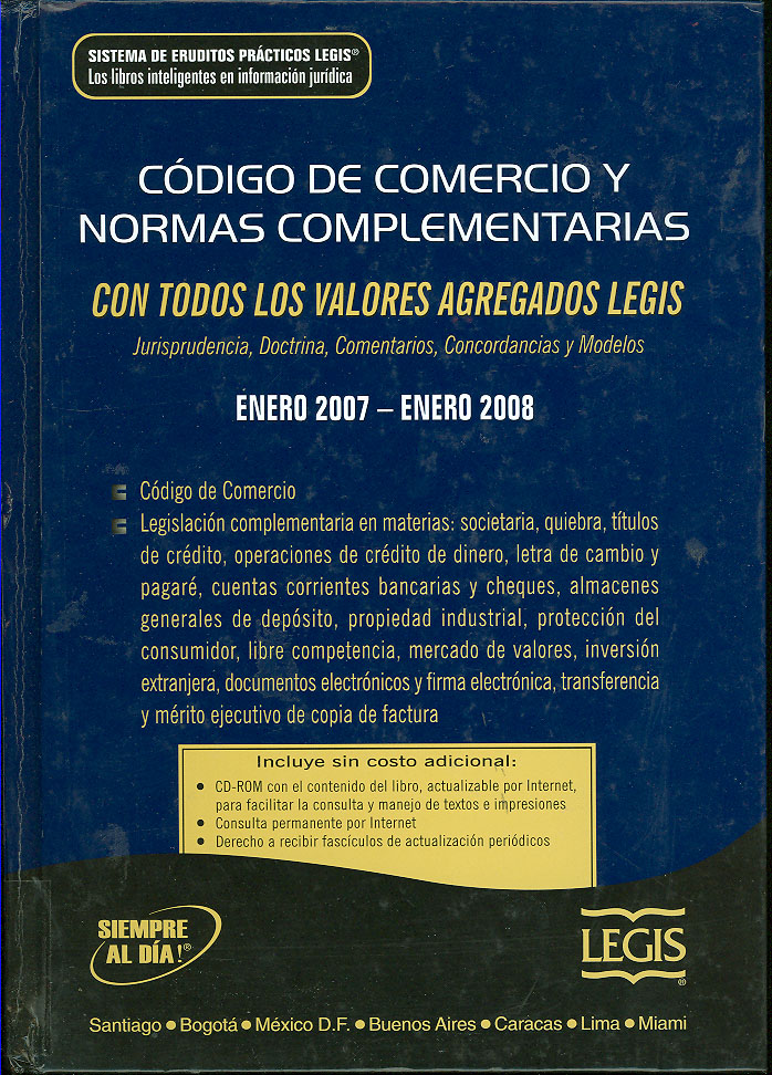 Imagen de la cubierta de C&oacute;digo de comercio y normas complementarias