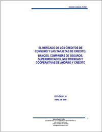 Imagen de la cubierta de El mercado de los cr&eacute;ditos de consumo y las tarjetas de cr&eacute;dito: