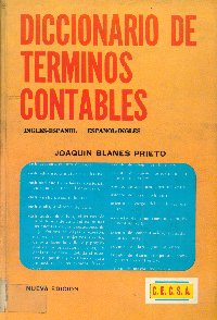 Imagen de la cubierta de Diccionario de t&eacute;rminos contables.