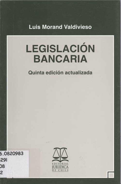 Imagen de la cubierta de Legislaci&oacute;n bancaria