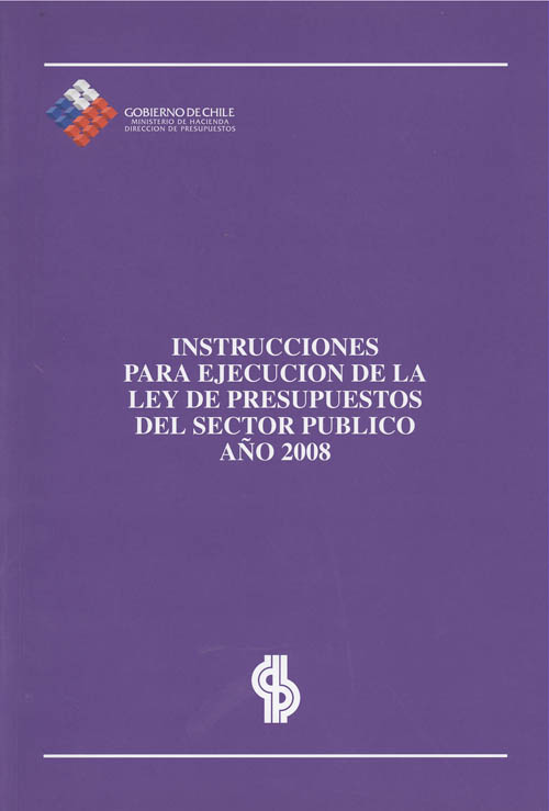 Imagen de la cubierta de Instrucciones para ejecuci&oacute;n de la ley de presupuestos del sector p&uacute;blico a&ntilde;o 2008