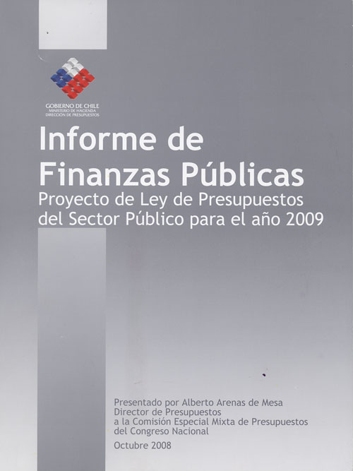 Imagen de la cubierta de Informe de finanzas p&uacute;blicas.