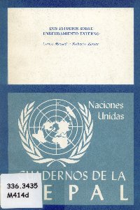 Imagen de la cubierta de Dos estudios sobre endeudamiento externo