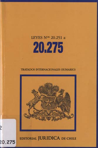 Imagen de la cubierta de Leyes N&ordm; 20.251 a 20.275
