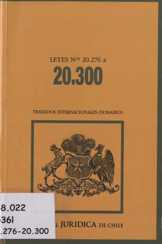 Imagen de la cubierta de Leyes N&ordm; 20.276 a 20.300