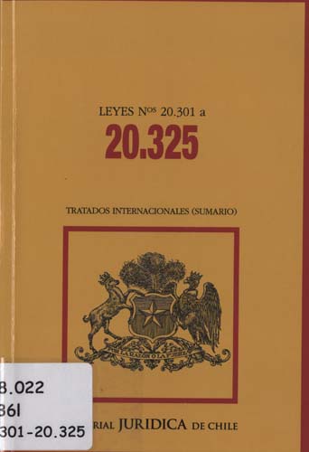 Imagen de la cubierta de Leyes N&ordm; 20.301 a 20.325