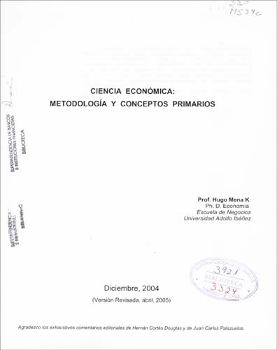 Imagen de la cubierta de Ciencia econ&oacute;mica: