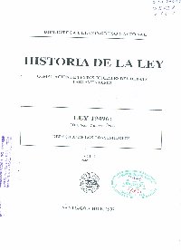 Imagen de la cubierta de Historia de la ley. Compilaci&oacute;n de textos oficiales del debate parlamentario. Ley 19.496: (D. Oficial 7 marzo, 1997).