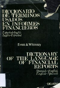 Imagen de la cubierta de Diccionario de t&eacute;rminos usados en informes financieros.