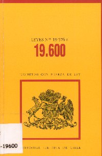 Imagen de la cubierta de Leyes N&deg;195761 a 19.600.