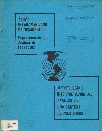 Imagen de la cubierta de Metodolog&iacute;a e interpretaci&oacute;n del an&aacute;lisis de una cartera de pr&eacute;stamos