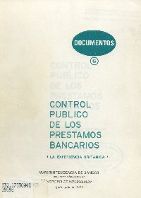 Imagen de la cubierta de Control publico de los prestamos bancarios.