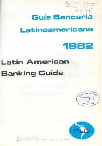 Imagen de la cubierta de Gu&iacute;a bancaria latinoamericana
