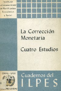 Imagen de la cubierta de La correcci&oacute;n monetaria.
