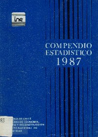 Imagen de la cubierta de Compendio estad&iacute;stico 1987