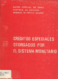 Imagen de la cubierta de Cr&eacute;ditos especiales otorgados por el sistema monetario