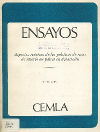 Imagen de la cubierta de Aspectos te&oacute;ricos de las pol&iacute;ticas de tasas de inter&eacute;s en pa&iacute;ses en desarrollo