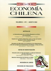 Imagen de la cubierta de La nominalizaci&oacute;n de la pol&iacute;tica monetaria en Chile: una evaluaci&oacute;n