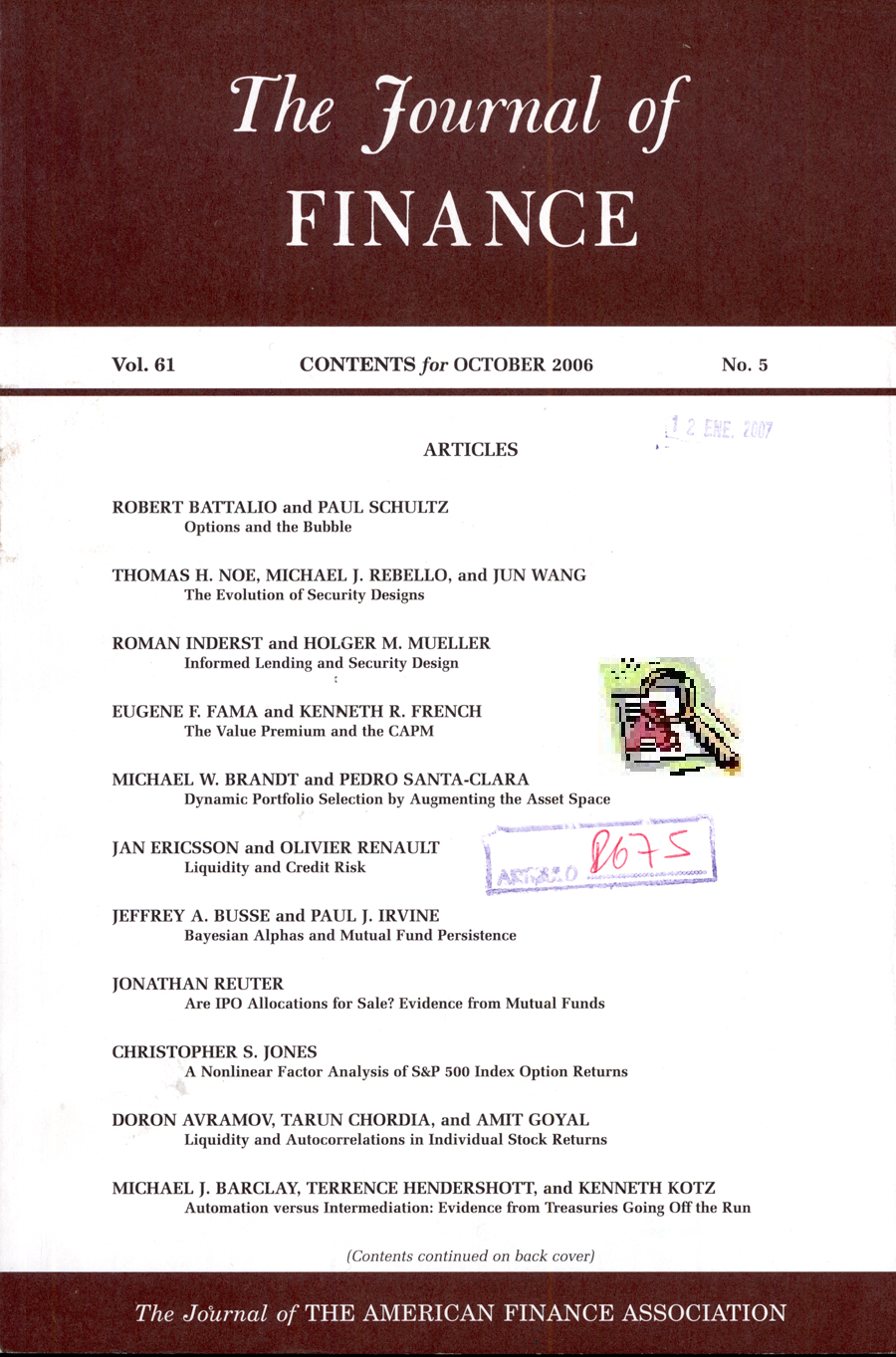 Imagen de la cubierta de Bank's advantage in hedging liquidity risk: theory and evidence from the commercial paper market