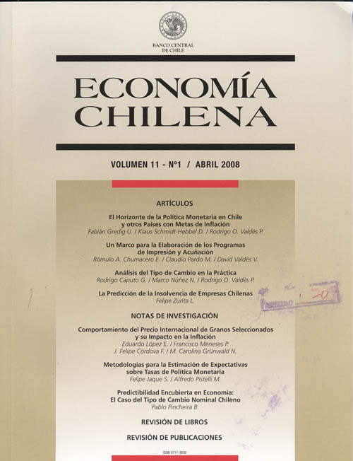 Imagen de la cubierta de La predicci&oacute;n de la insolvencia de empresas chilenas