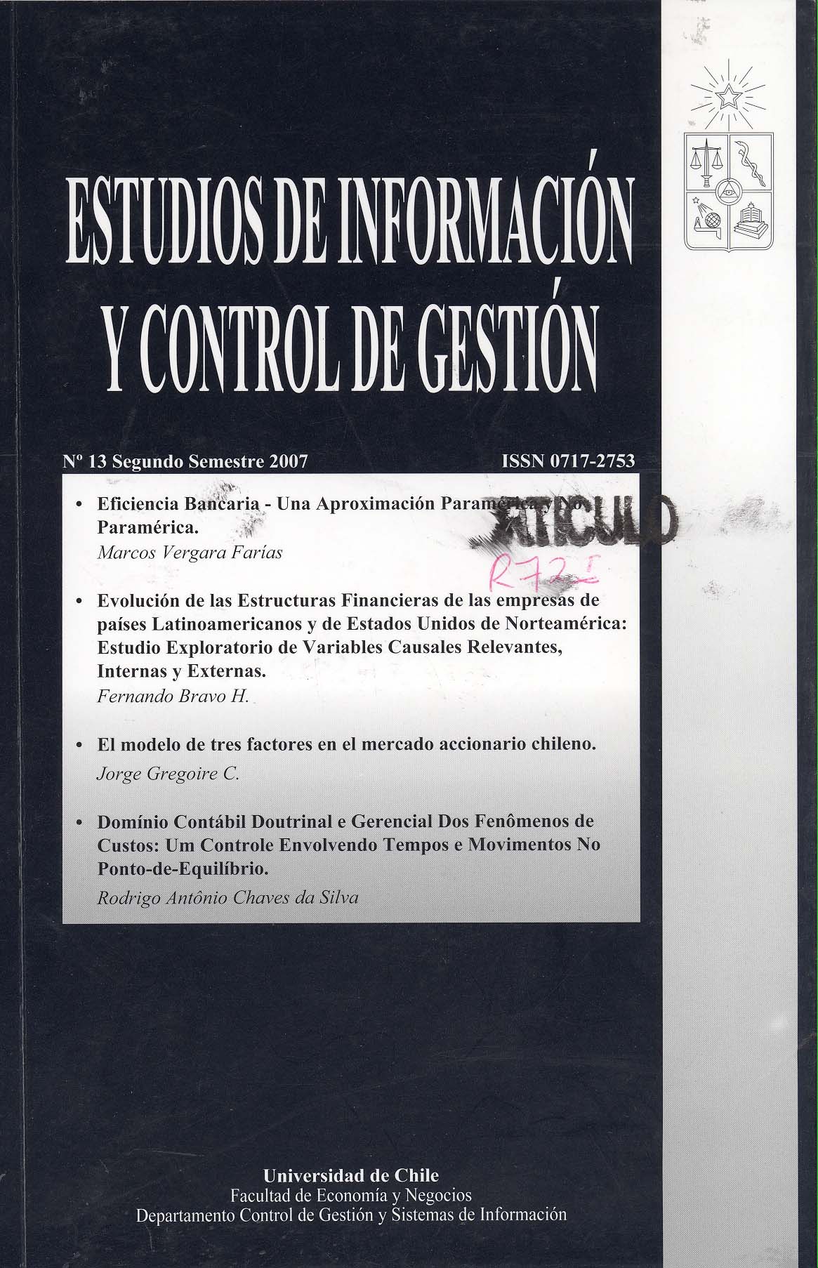 Imagen de la cubierta de Eficiencia bancaria, una aproximaci&oacute;n param&eacute;trica y no param&eacute;trica