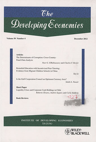 Imagen de la cubierta de Liquidity crises and corporate cash holdings in Chile