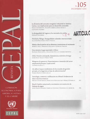 Imagen de la cubierta de La desigualdad del ingreso y los mercados de cr&eacute;dito